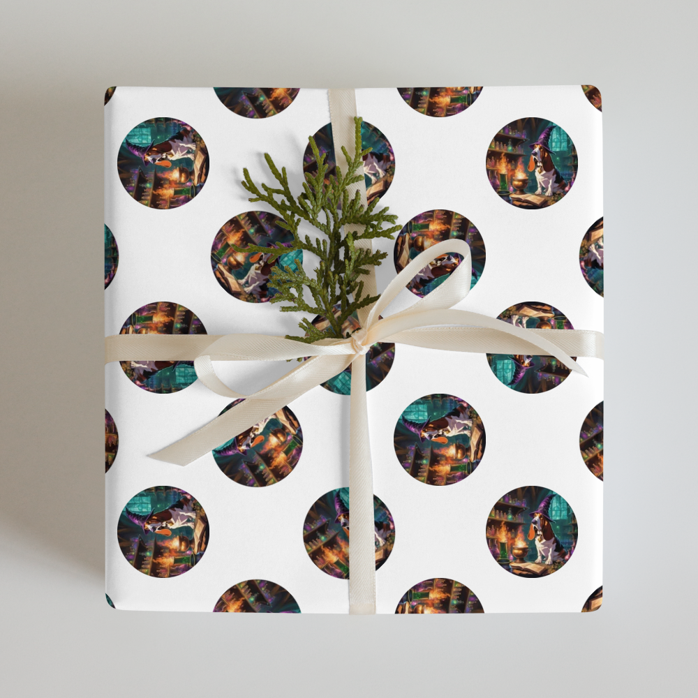 PugMug Custom Basset Hound Wrapping Paper