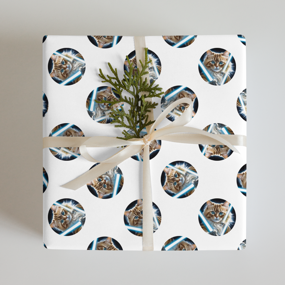 PugMug Custom Tabby Ragdoll Cat Wrapping Paper