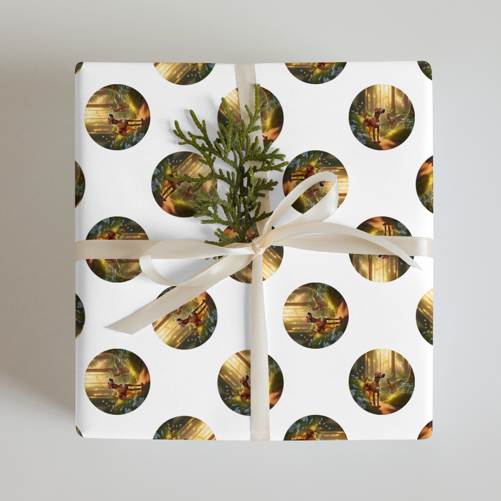 PugMug Custom Rhodesian Ridgeback Wrapping Paper
