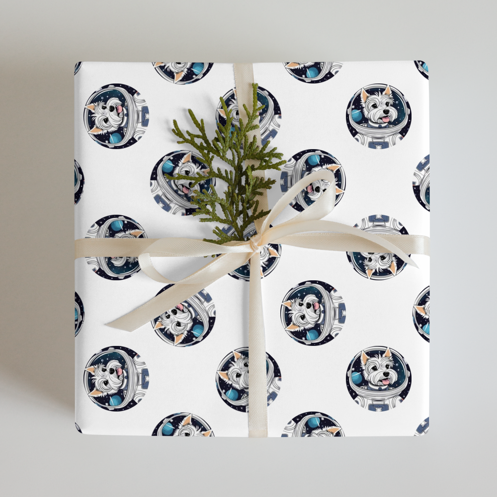 PugMug Custom West Highland White Terrier Wrapping Paper